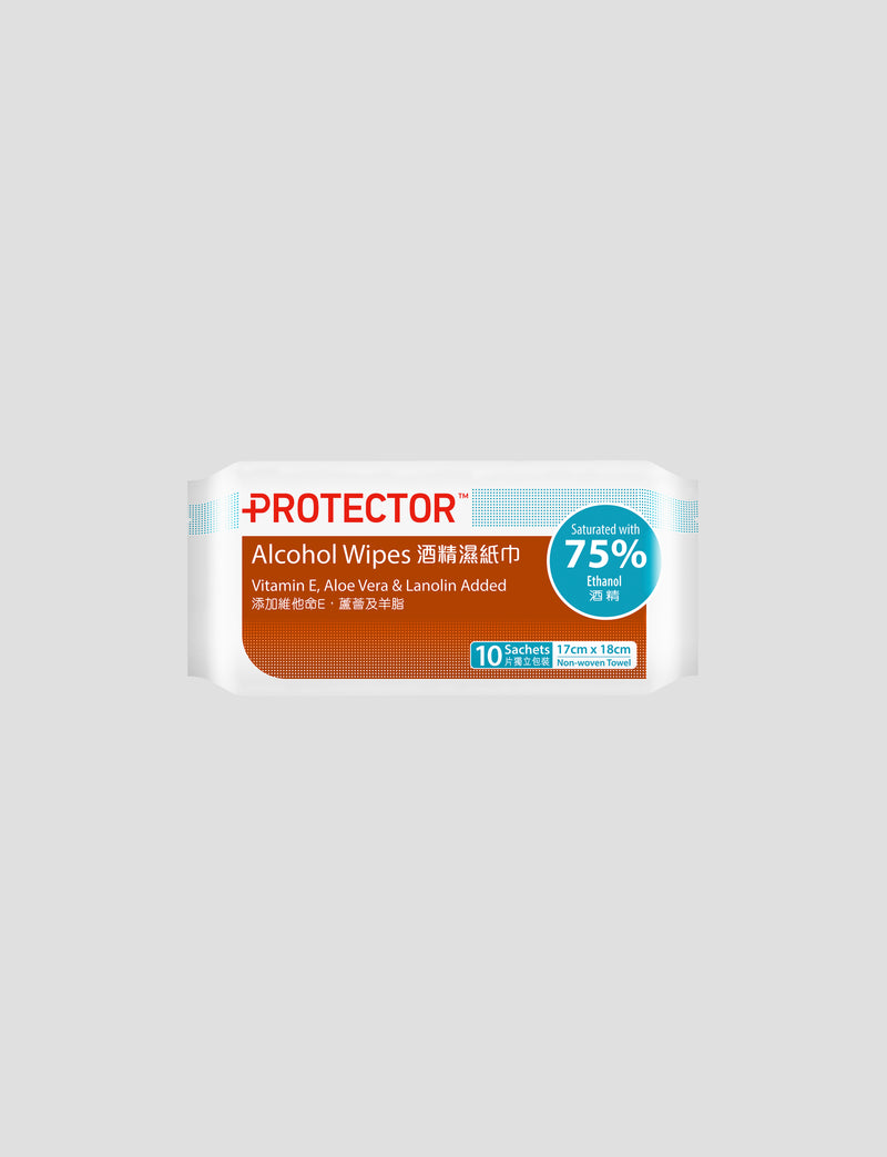 Protector 75% Alcohol Wipes