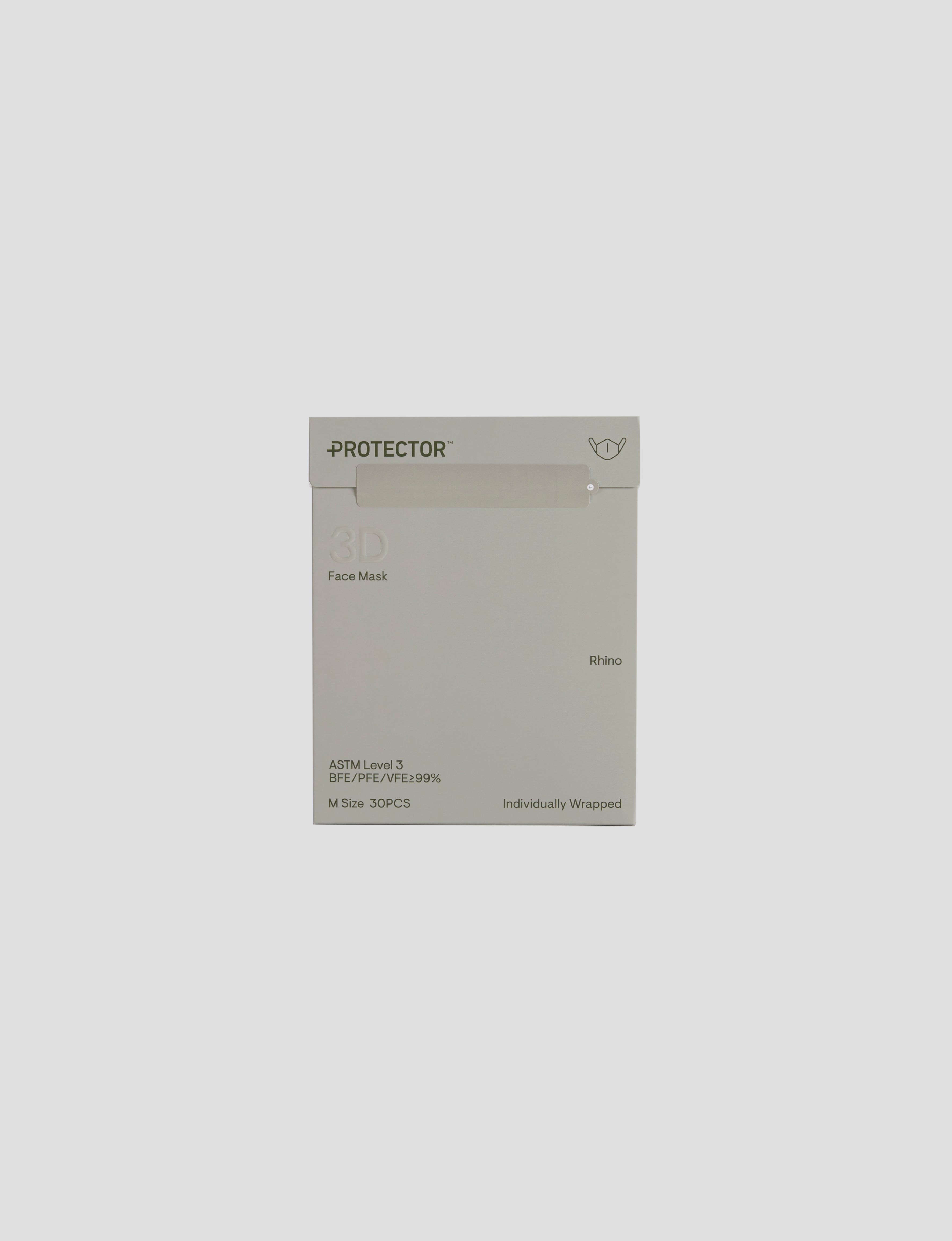 Protector 3d PROTECTOR 3D 立體型口罩,犀牛灰