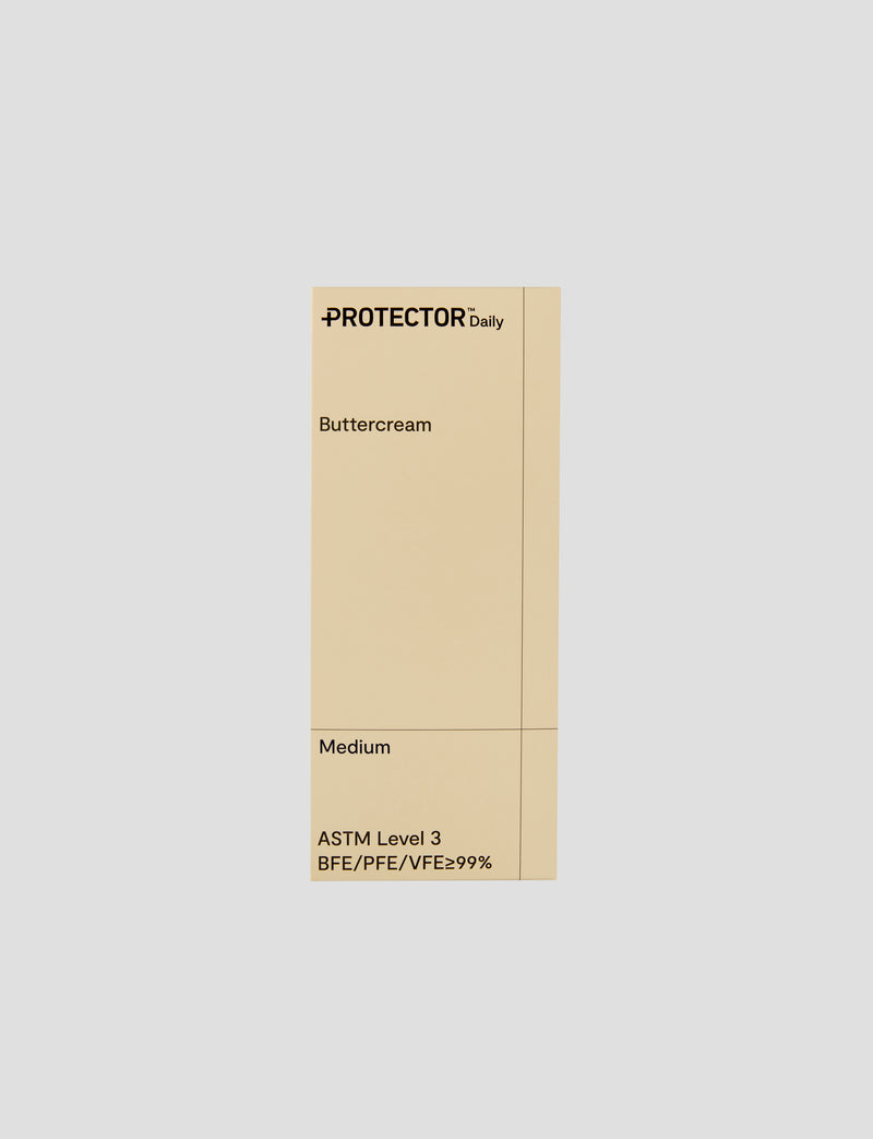 Protector Daily 口罩，奶油黃